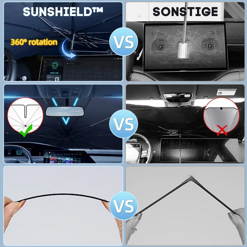 Faltbarer Auto-Sonnenschutz – UV-Schutz & Hitzeschutz | SunShield™